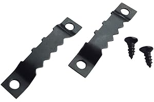 Taskar 20 Pack Sawtooth Picture Frame Hanger 45mm Black + Screws