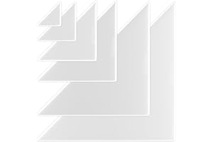 KLEBERINO Triangular Pockets Self-Adhesive | Slip Pockets | Transparent Adhesive Corners | Permanent Adhesive (140 mm x 140 mm | Pack of 20)