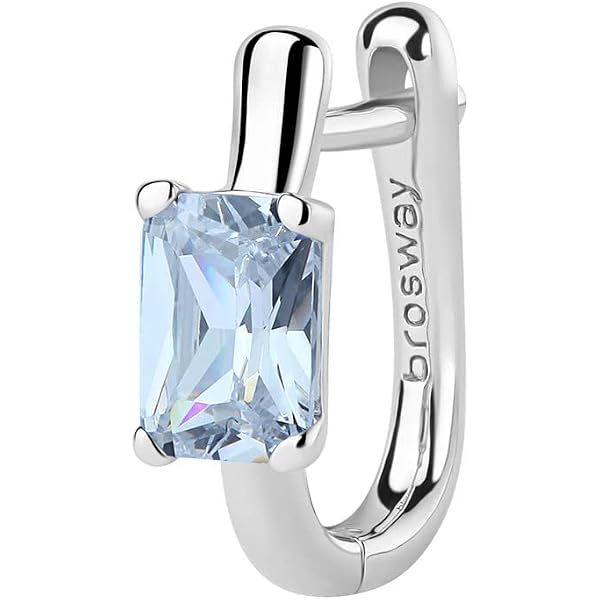 Orecchini Lobo Brosway Fancy Donna In Argento Con Zirconi Blu E Bianchi Ffb12