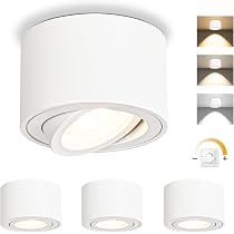 Produktbild von Deckenspot Aufbauspot Aufbaustrahler Weiß Rund LED 5W 230V Dimmbar - Lambado