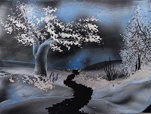 Encaustic Malkarten, schwarz hochglanz DIN-A 6, 10 Stk. - 3
