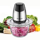 Sie können die Messer entfernen, sind zwei doppelklingen die man übereinander steckt. Damit bekommen Sie Zutaten im Handumdrehen klein.