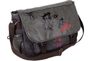 CHENMA Anime Canvas Student Crossbody Umhängetasche Daypack Single Schultertasche Büchertasche Laptop Bag