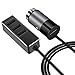 Price comparison product image In Car Charger USB, UNOOE Multi Car USB Charger 4 Port 5.5A Passenger Fast Charger Adapter with Extension 5ft Cable Charging Hub for Phone 7/8/8 Plus/X/6s/Plus