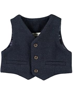 Name it 13146956 Nitfisk Weste schick für Kinder Taufe Hochzeit festliche Anlässe Blau Fischgräte Gr. 74