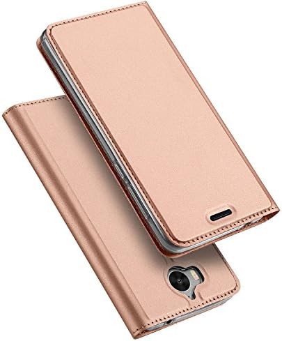 Huawei Nova Young Mya-L11 case,OFU® appearance slim case,PU leather wallet case display,magnetic closure,TPU bumper - Huawei Nova Young Mya-L11 leather flip wallet-Rose gold