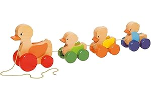 GoKi Wooden Pull Along Duck Family