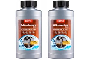 2x COFFIX Uniwersalny odkamieniacz do ekspresów do kawy ECO 250ml - Wydajny, nawet do 10 cykli czyszczenia - Kompatybilny z Delonghi, Jura, Siemens, Krups, Melitta, Nivona, Dr. Coffee