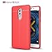 Produktbild KANTAS Weich Bumper Hülle für Huawei Honor 6X, Leder Stoßsicheres Gehäuse Rot RhinoShield Silikon Handyhülle [ShockSpread Technologie] Huawei Honor 6X Schutzhülle Hybride Back Case Gummi Gel Ultra Dünn Slim Fit Rückseite Zubehör Huawei Honor 6X