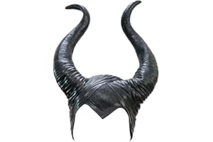 Boseago Maleficent Horns Headband Cosplay Black, Evil Maleficent Headpiece Ornament, Woman Fancy Dress Halloween Maleficent Costumes for Adults & Kids