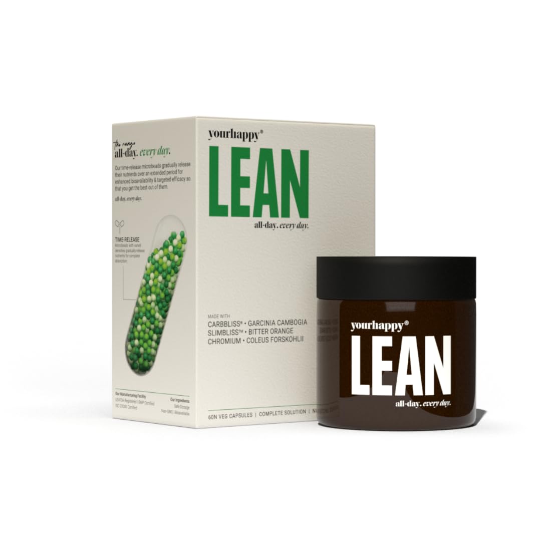 YourHappyLife Lean Capsules | Advanced Weight Management Supplement for Men & Women | Supports Metabolism Boost | Support for