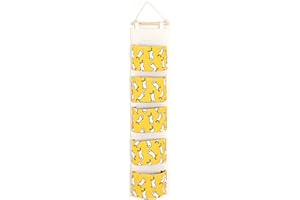 SagaSave Borsa portaoggetti da Appendere alla Parete, Organizer da Appendere sopra la Porta, Armadio | Organizer da Appendere a 5 Tasche, Multifunzionale da Appendere alla Parete, per Camera da Letto