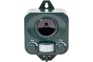 Pestbye® Waterproof Ultrasonic Repellent Cat Repeller and Scarer with Ground Stake (Battery Powered)