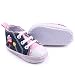 EXIU Baby Girl Boy Canvas Lace Shoes Anti Slip Soft Sole Prewalker Shoes 0-12M