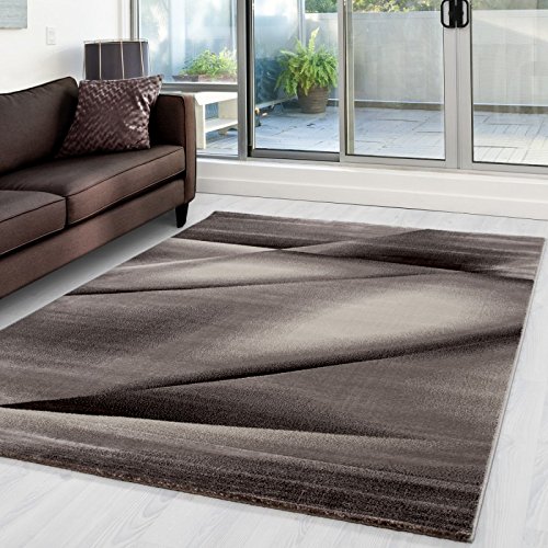 Preisvergleich Produktbild Moderner Designer Wohnzimmer Teppich Miami 6590 Braun - 120x170 cm
