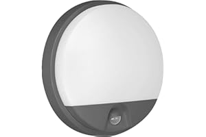 Adviti Agat Modern Applique Murale Exterieur Detecteur de Mouvement 4000K Lampe Detecteur de Mouvement Exterieur 1100 lm Eclairage Exterieur avec Detecteur IP54