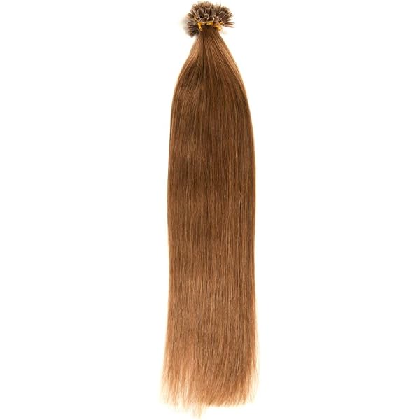 Keratin Bonding Extensions – 25 Strähnen, 100% Remy Echthaar, 50 Cm, Pink (#760) – Inkl. Zubehör