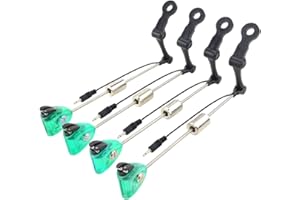 Hirisi Tackle 4 x Fishing Swinger Illuminated Bite Indicator for Carp Fishing