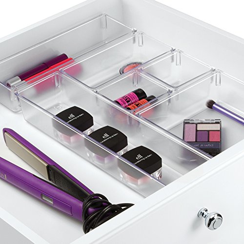 InterDesign 00174EU 6-teiliges Schubladen-Organizer Set, durchsichtig - 3