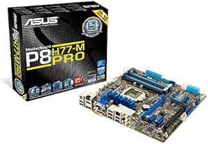 Asus P8H77-M PRO Motherboard (Socket 1155, 32GB DDR3 Support, Intel H77 Express, uATX, PCI-E 3.0, USB 3.0, Asus DIGI+ VRM, GPU Boost - Instant iGPU Level Up)
