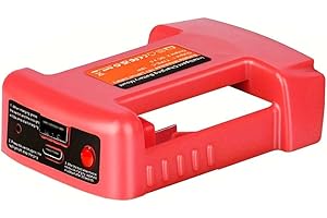 ADPLIFE Battery Adapter Compatible with Milwaukee 18V/20V Adapter with USB Charger and PD Type C Power Supply Charger for 18V MAX Lithium Battery (Adaptor Only)(MIL)