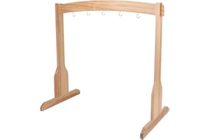YIEPHIOT Der Koshi-Glockenständer kann einen Gong oder fünf Glockenspiele aufnehmen, der Glockenständer ist einfach zu montieren für Klangheilung, Meditation