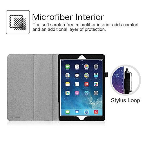 Fintie Apple iPad mini 1 / 2 / 3 Hülle – Slim Fit Foilo Kunstleder Schutzhülle Tasche Etui Case Smart Cover mit Auto Schlaf / Wach, Standfunktion für iPad mini 3 / 2 / 1 (iPad Mini 3/2/1 – Folio, Z- Die Galaxie) - 4