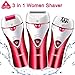 Produktbild Epilierer, Schmerzfreier elektrischer Damenepilierer, kabellos elektrische Haarentfernung Epilierer 3 in 1 wiederaufladbare Rasierer Frauen Bikini Trimmer Haarentfernung Rasierer(Rot)