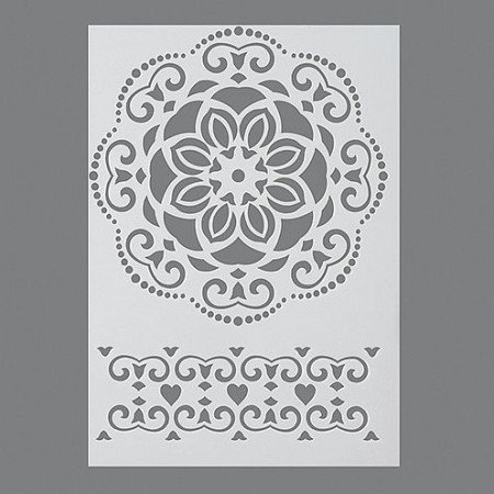 EFCO Ornament schablone in 1 Design, Kunststoff, transparent, A4