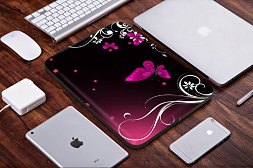 SIDORENKO Tablet PC Tasche f  r 10 - 10 1 Zoll   Universal Tablet Schutzh  lle   H  lle Sleeve Case Etui aus Neopren  Rosa   Schwarz