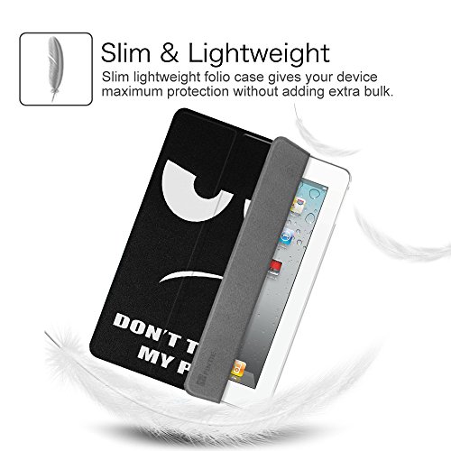 Fintie iPad 2 / 3 / 4 Hülle Case – Ultra Slim Superleicht Schutzhülle mit Lichtdurchlässig Rückseite Abdeckung Smart Cover Tasche mit Auto Schlaf / Wach und Standfunktion für Apple iPad 2 / iPad 3 / iPad 4 Retina Tablet, Don’t Touch - 3