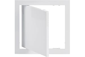 STEINBERG14 Blanco 20x20 cm Puerta de Inspección, Trampillas de Revision de Mantenimiento de Plástico ABS 200x200mm