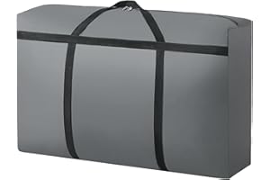 TOLENRE 150L Grand Sac de Rangement, Sac Demenagement Imperméable en Tissu Oxford 600D, Housse Rangement Couette avec Fermeture Éclair, Sac Voyage Grande Taille Pliable, 90 * 58 * 28cm