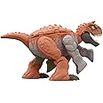 Mattel Jurassic World Dinosaur Transforming Toy, 11 Step Carnotaurus to Stegosaurus Double Danger 2 in 1 Toy, Fierce Changers, HLP07