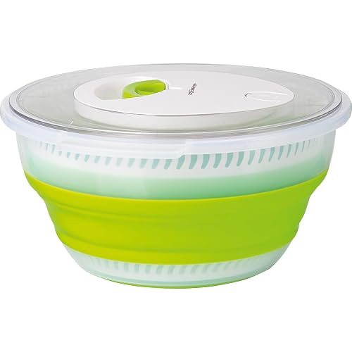 Emsa Basic faltbare Salatschleuder, 4 L