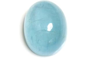 55CARAT Gemsyogi 8X6 MM Tamaño Piedra Natural Aguamarina Forma Oval Cabochon Flatback Venta al por Mayor de Piedras Preciosas Sueltas