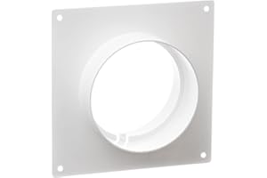 LIRAST Ø 125mm Placca per Passaggi a Muro per Tubo Tondo - Raccordo per Tubi di Ventilazione