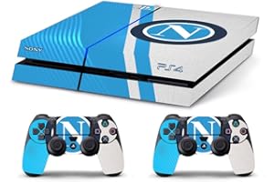 GAMESMONKEY Skin Compatibile per PS4 OLD HD - Cover Adesiva Limited Edition - Vinile Lucido - Made in italy (Napoli Logo)