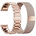 Produktbild VIGOSS Kompatible Samsung Galaxy Watch 42mm Armband Metall Edelstahlarmband Männer Ersatz Armband Für Samsung Galaxy Watch 42mm SM-R810 Smartwatch (Metall + Mesh, Rosegold)