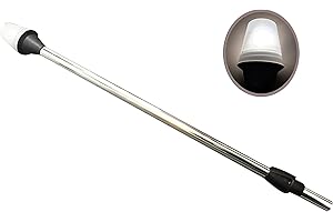 PACTRADE MARINE Marine Boat All-Round LED Navigation Stern Light Pole 24" Collar Warm White IP65