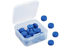 LICQIC Cue Tips, Pool Queue Tips, with Plastic Storage Box for Pool Cues and Snooker