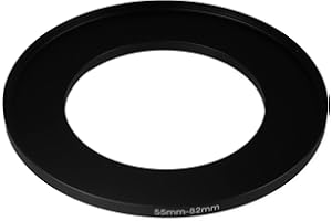 FIRSTING Adaptador de filtro de anillo escalonado de 55 mm a 82 mm (55 mm-82 mm) anillo de filtro de cámara para filtro UV ND CPL de 82 mm (MPIXO)