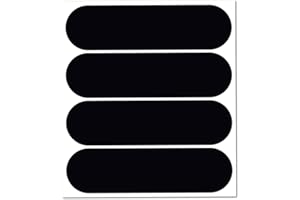 B REFLECTIVE - Kit 4 Stickers Autocollants Noirs Réfléchissants Casque Moto - Taille Bandes Homologuée FR - Visibilité - Sobre & Design - Adhérence optimisée