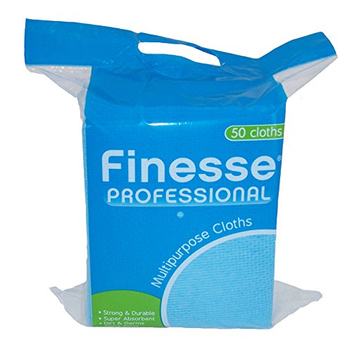Finesse Azul Profesional plegado multiuso Paños - Pack de 50