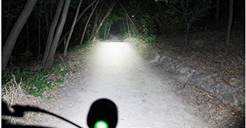 [2 in 1] LED Fahrradbeleuchtung + Stirnlampe – 2000Lm, 3 Modi, inkl. Akkulader Kopfband Fahrradanbringung - 8