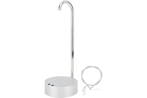 QCWWY Desktop-Wasserspender, Intelligenter Desktop-Wasserflaschenspender, Automatische Trinkwasserspenderpumpe, Elektrische Mineralwasserflaschenpumpe für Zuhause und Büro (Silver)