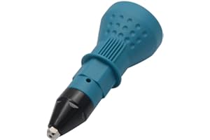 MACHSWON Adattatore per pistola per rivetti per trapano avvitatore a batteria, trapano elettrico Adattatore per rivettatrice Inserire dado Attrezzo manuale con 4 ugelli