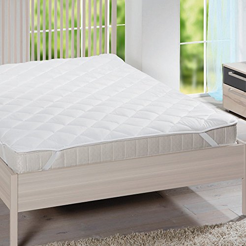 Microfaser Matratzenauflage Matratzenschoner Matratze Auflage Topper verschiedene Größen, Größe:180 x 200 cm - 2