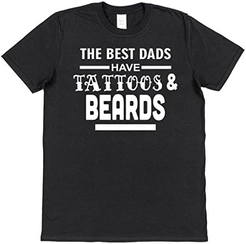 Click My Clobber, Mens, T-Shirt, The Best Dads Have Tattoos & Beards