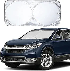 Lukzer 1PC Folding Car Sunshade Windshield Sun Visor Front Window UV Auto Protector Reflector Keep Vehicles Cool